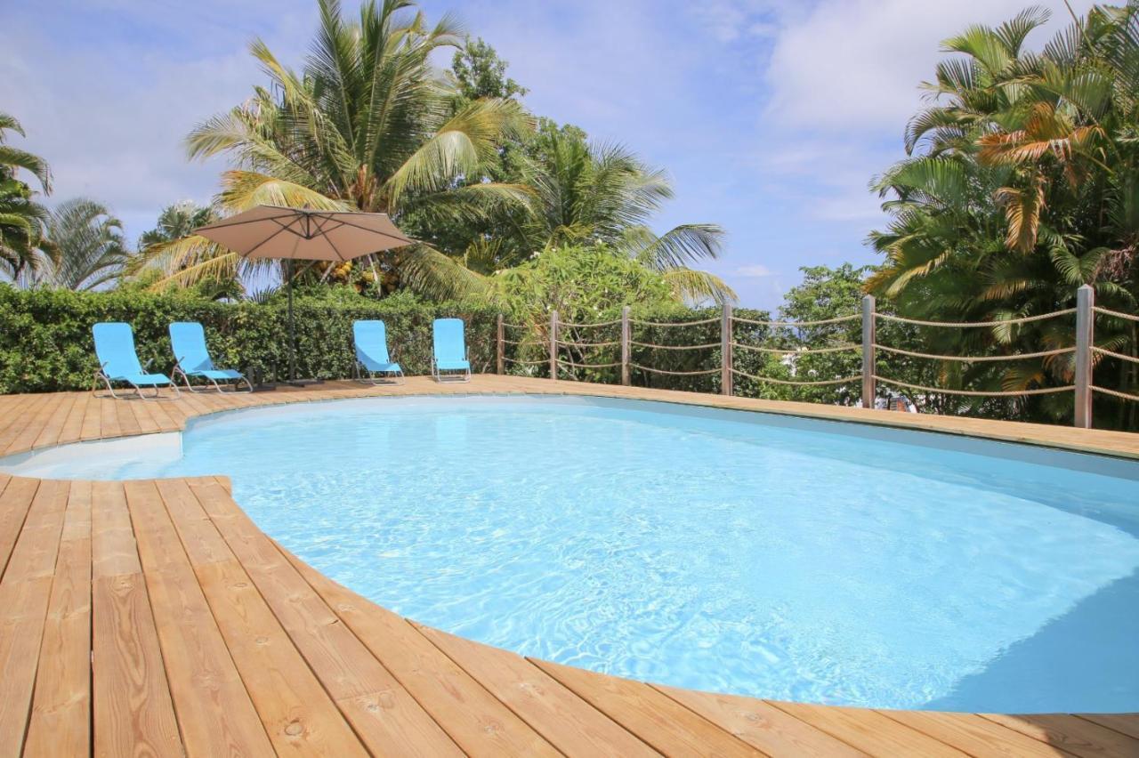 L Orchidee Bleue, Bas De Villa, Vue Mer, Piscine Privee Сент-Анн Экстерьер фото